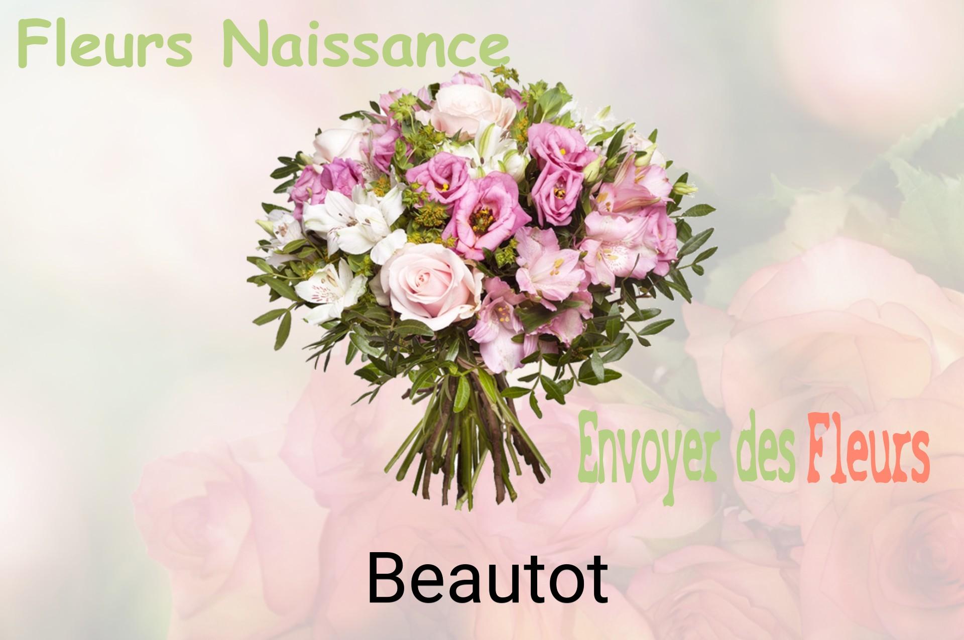 Bouquet de fleurs de naissance livré à Beautot